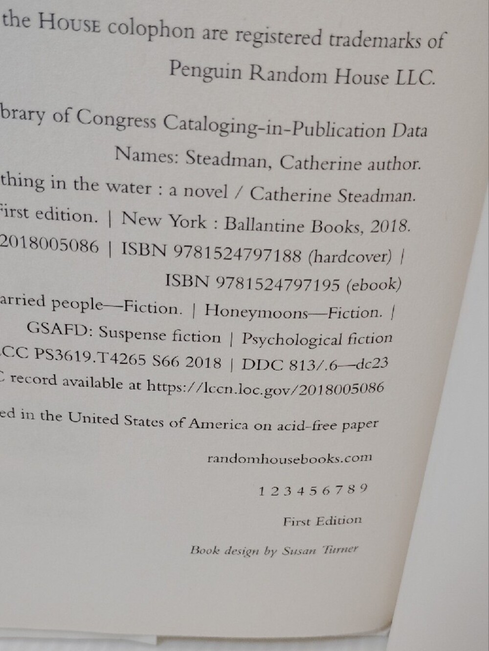 4 For $10 Something in the Water by Catherine Steadman *First Edition* Hardcover - Picture 2 of 16